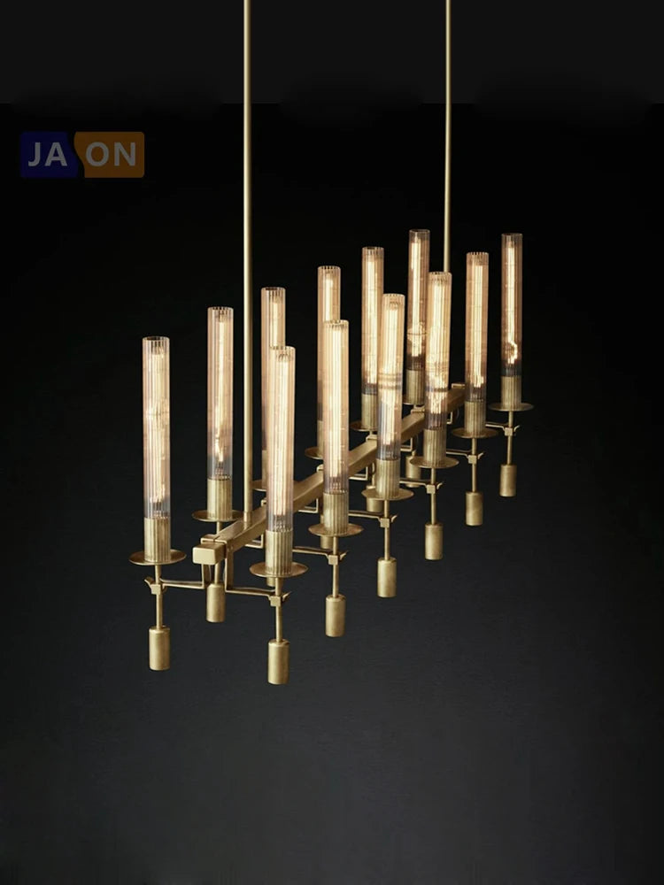 Vintage-Pendelleuchte aus Eisen und Glas mit individuellem Design - vue 6 sur 12