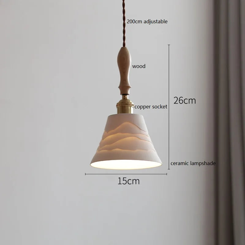 Moderne Pendelleuchte aus Keramik in Blumenform - vue 20 sur 30