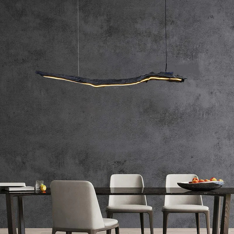 lustre wabi-sabi nordique led pour restaurant et café - vue 4 sur 8