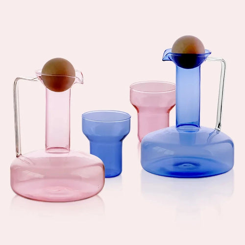 Bouilloire verre style nordique 1500 ml avec tasses