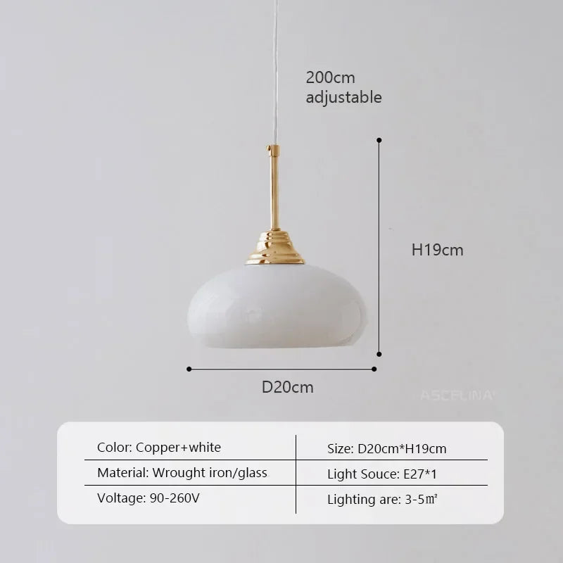 Pendelleuchte aus Metall und Glas im nordischen Stil für dekorative Innenräume