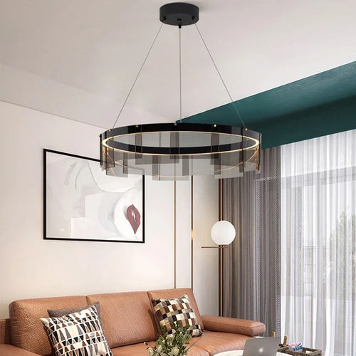 Moderne Glasspendelleuchte für elegantes und minimalistisches Licht