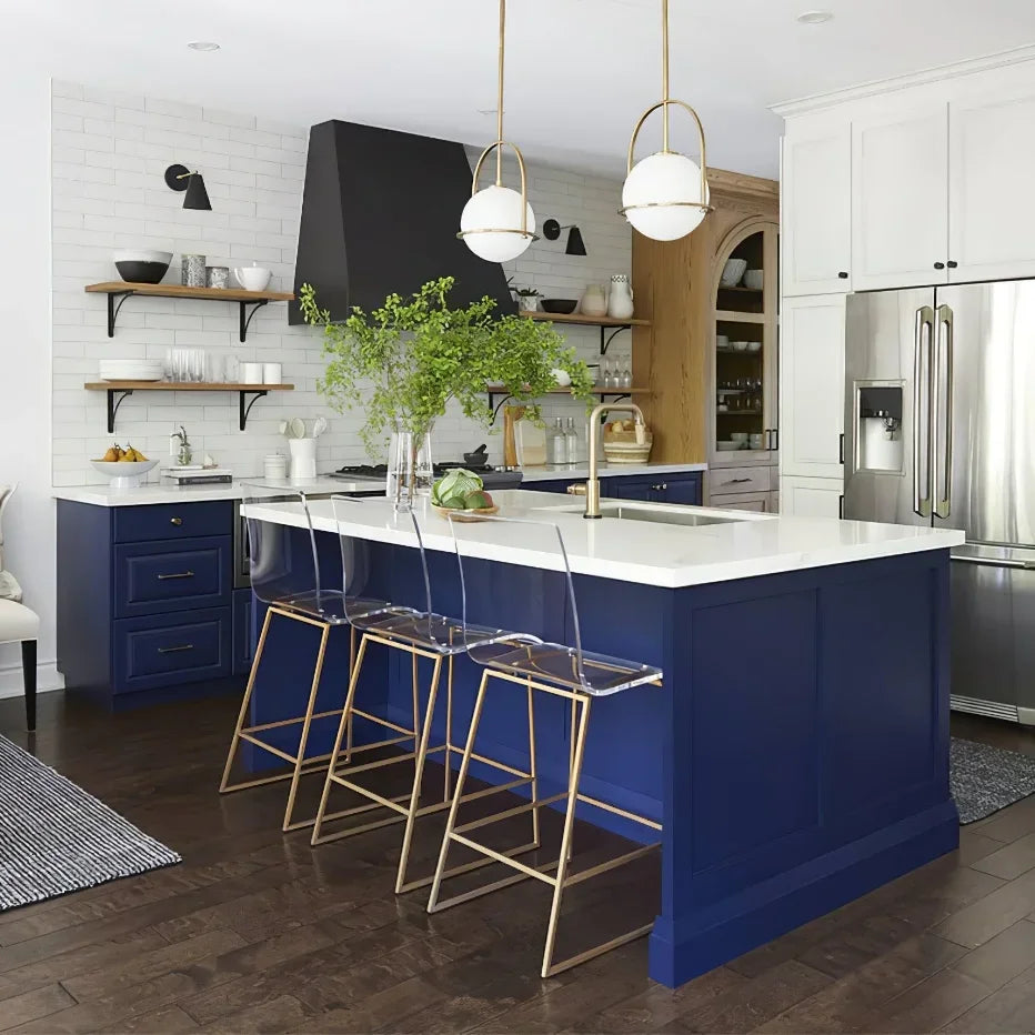 Nordic Globe Pendant Lamp Glass Ball Ceiling Suspension Hanging Light for Kitchen Island Dining Room - vue 3 sur 6