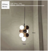 Lustre en flanelle style nordique art moderne design