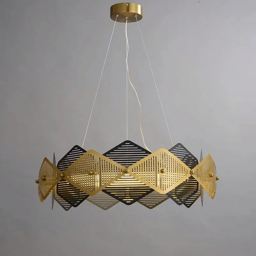 lustre post-moderne acier inoxydable lampe led minimaliste italienne - vue 6 sur 13