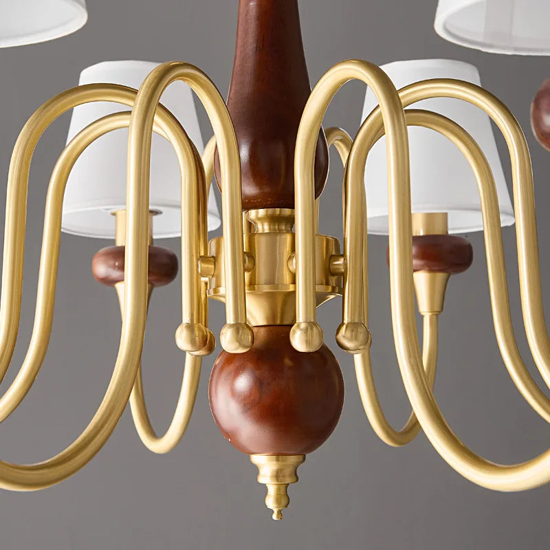 Kronleuchter aus Kupfer für modernes und elegantes Wohnambiente - vue 5 sur 7
