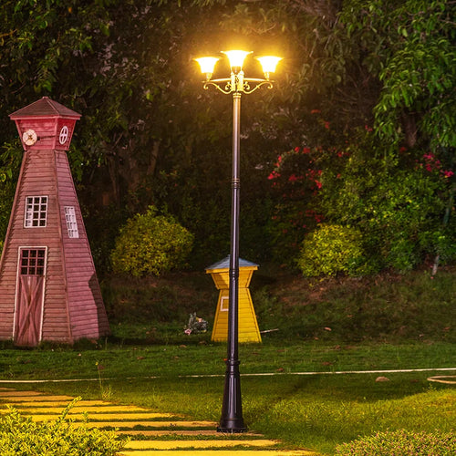 Solar-LED-Stehleuchte für Garten und Außenwege - vue 7 sur 13