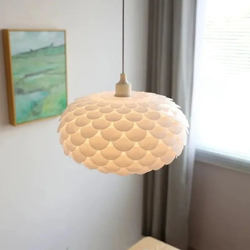 lustre moderne en forme de pomme de pin design intérieur nordique - vue 5 sur 7