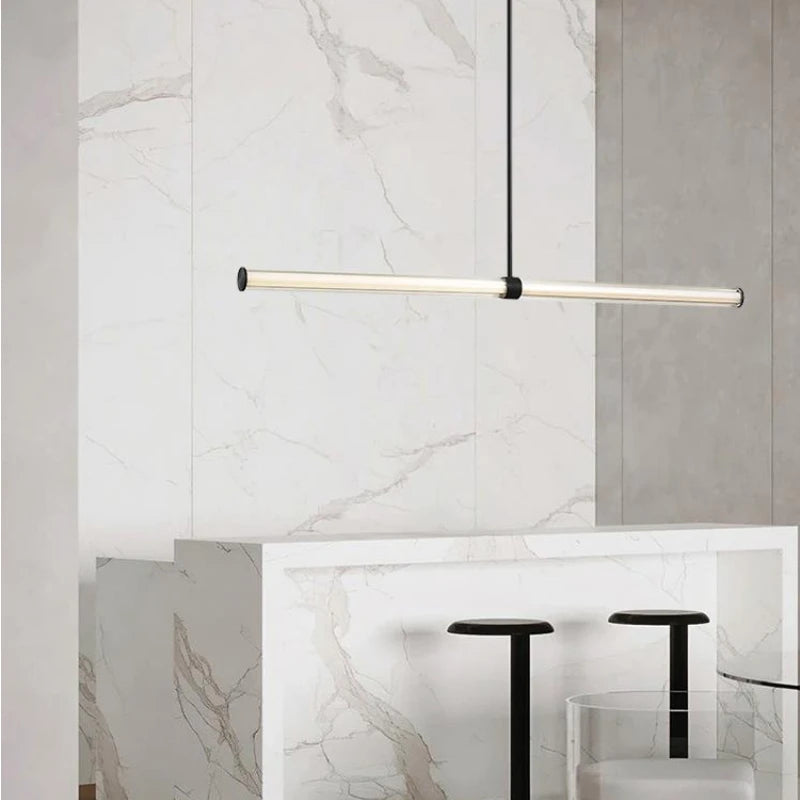 plafonnier moderne en verre pour bar et restaurant minimaliste - vue 5 sur 9