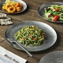 Assiette plate acier inoxydable style industriel camping