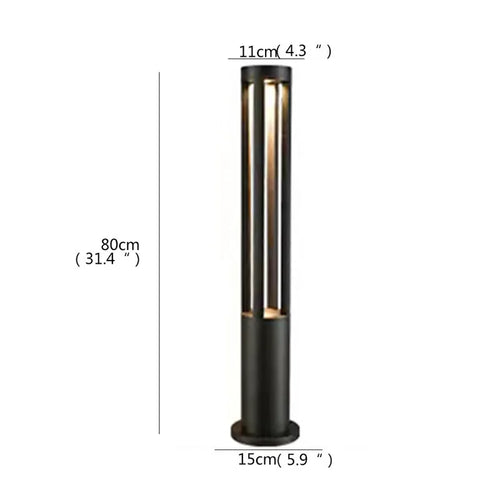 Moderne LED-Außenleuchte für Garten und Hof - vue 27 sur 47