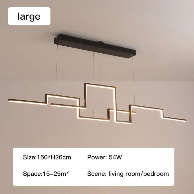 Moderne minimalistische LED-Pendelleuchte, höhenverstellbar für die Innendekoration