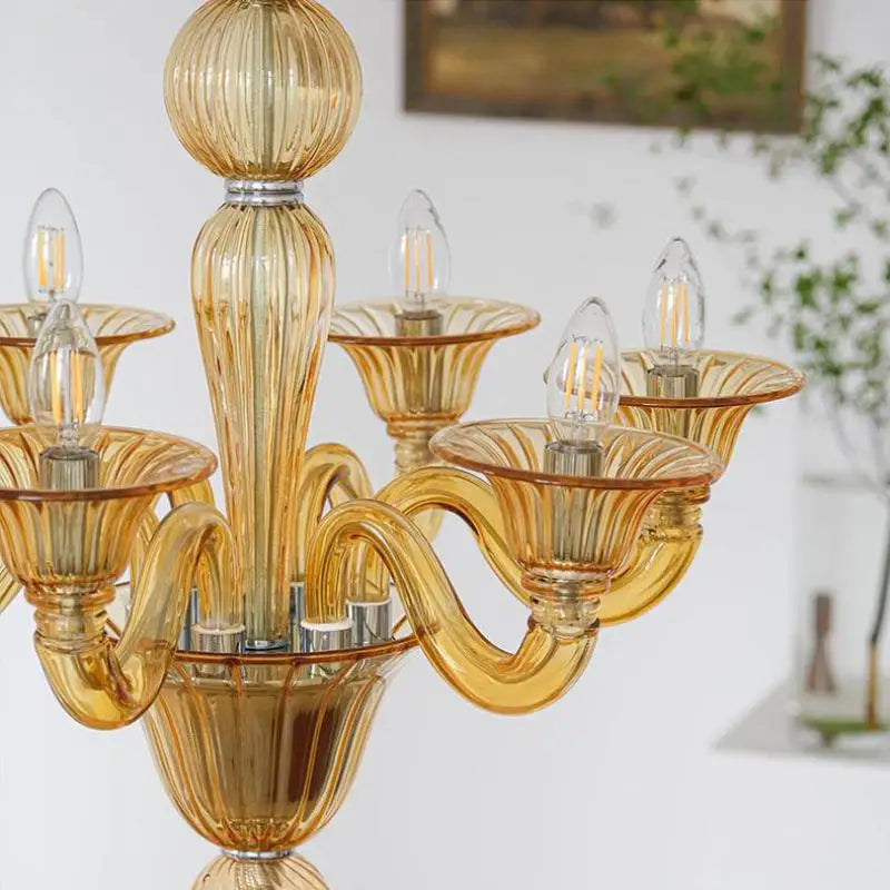 lustre led en cristal pour décoration intérieure élégante - vue 7 sur 15