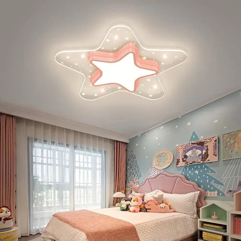 plafonnier ciel étoilé pour chambre d'enfant décoration nordique chaleureuse - vue 2 sur 12