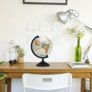 5.59Inch Desktop World Globes with Stand, 360 Rotating Educational World Globes