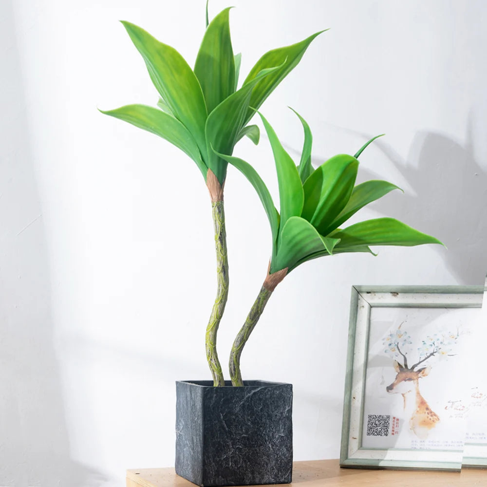 plantes succulentes artificielles tropicales pour décoration intérieure et extérieure - vue 2 sur 7