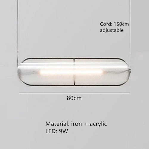 Moderne LED-Pendelleuchte mit verstellbarem Kabel für Bar und Büro - vue 12 sur 12