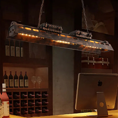 lustre style industriel loft rétro pour bar café - vue 2 sur 7