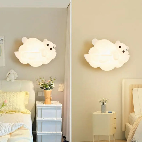applique murale décorative en forme d'ours polaire idéale pour intérieur - vue 5 sur 9