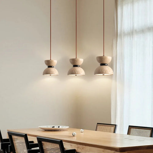 LED-Pendelleuchte im nordischen Stil mit Grottenform - vue 6 sur 7