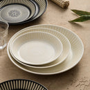 Assiette ceramique japonaise retro relief vaisselle artistique