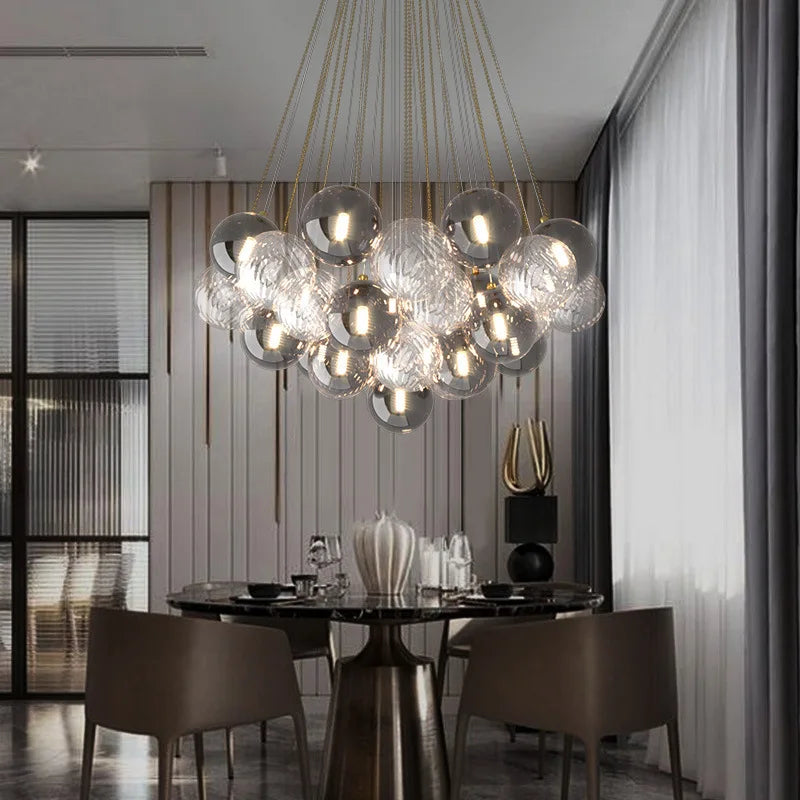 SANDYHA Lustre nordique 	 décoration de la maison Salon Luxe salle à manger ensembles rose mignon Lustre moderne Para Sala - vue 4 sur 14