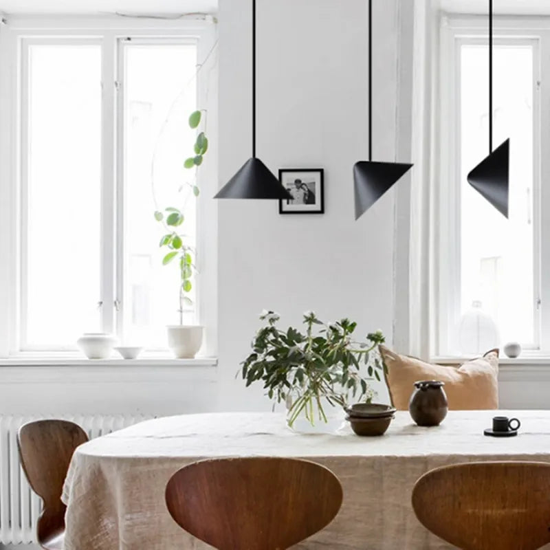 suspension LED design nordique moderne en fer multi-angles décorative - vue 4 sur 7