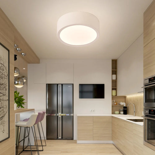 Minimalistische LED-Deckenleuchte multicolour dekorative Innenleuchte rund oder quadratisch - vue 2 sur 14