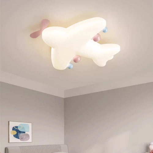 Niedliche Deckenleuchte in Flugzeugform für Kinder – romantisch und schlicht - vue 3 sur 8