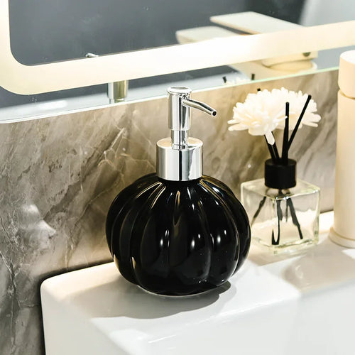 Keramik-Lotiondispenser für Duschgel und Shampoo - vue 9 sur 8