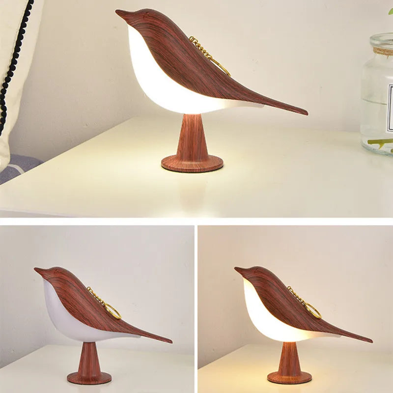lampe chevet led bois interrupteur tactile moderne simple décoratif intérieur