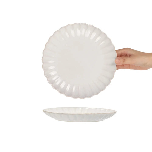 Assiette ceramique ronde style retro decorative cuisine