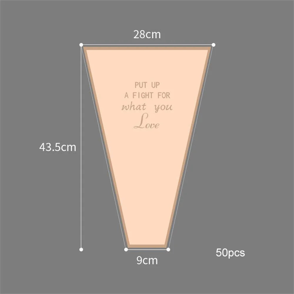 lot de 50 sachets imperméables pour roses à offrir pour la saint valentin