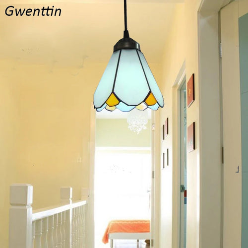 Tiffany-Pendelleuchte im mediterranen Stil für elegante Innendekoration - vue 3 sur 9