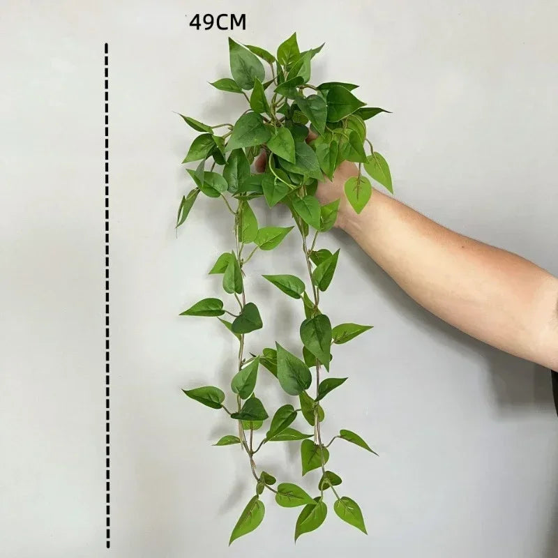 feuilles de pastèque en plastique pour décoration intérieure et extérieure