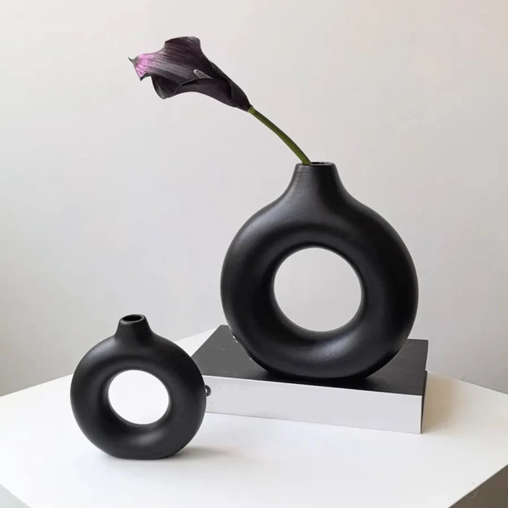 vase minimaliste en plastique pour décoration de mariage
