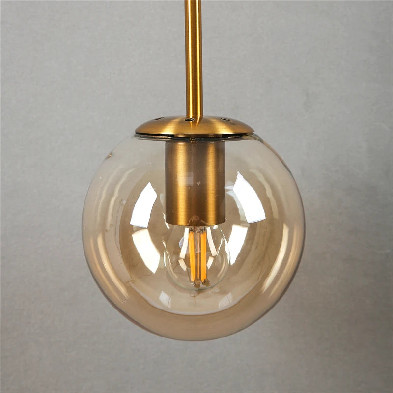 applique murale led vintage post-moderne boule de verre nordique - vue 5 sur 15