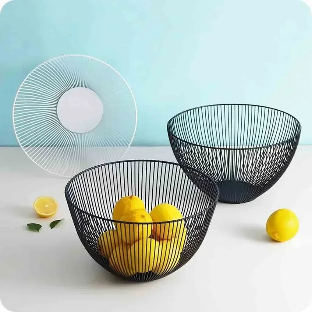 panier de rangement en métal pour outils et aliments - vue 4 sur 8