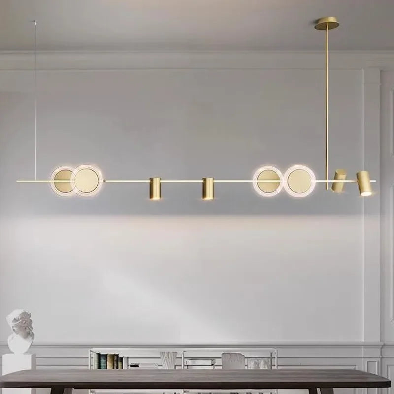 suspension à led nordic line design moderne pour décoration intérieure - vue 3 sur 7