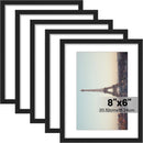 Versatile photo frames in different sizes, suitable for wall or table display, modern design, suitable for home (Black)