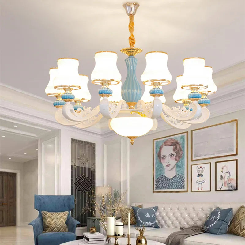 lustre moderne en céramique pour un éclairage intérieur élégant - vue 7 sur 6