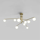 lustre led moderne youlaike en verre pour salon cuisine