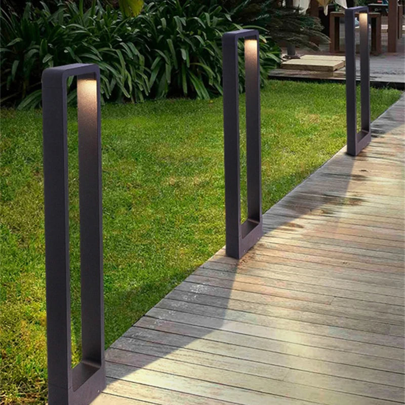 LED10W éclairage pelouse lampe extérieure étanche IP65 en alliage d'aluminium de Style chinois en forme d'arc parc Villa jardin paysage décoration - vue 2 sur 14
