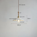 suspension LED en céramique conique design