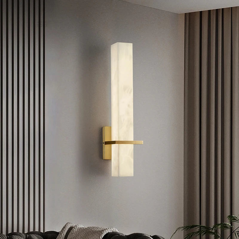 applique murale de luxe en cuivre et marbre pour intérieur élégant - vue 5 sur 7
