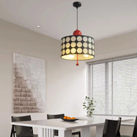 suspension luminaire en métal cylindrique style art déco