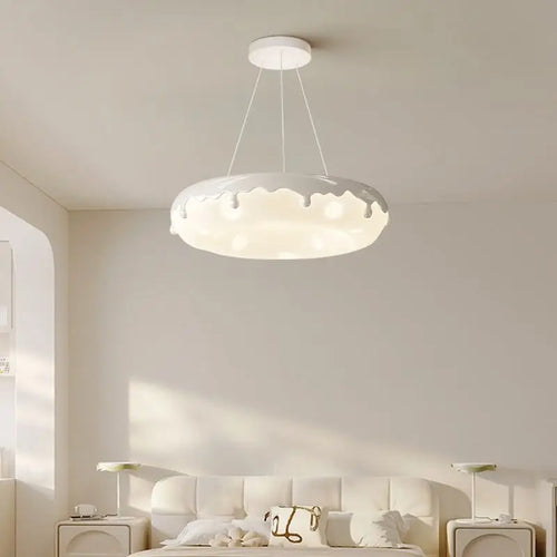 52cm Donuts Pendant Lamp With Remote Control Dimming Children's Room Bubble Ball Chandelier Light Kids Nursery Bedroom Lamp LED