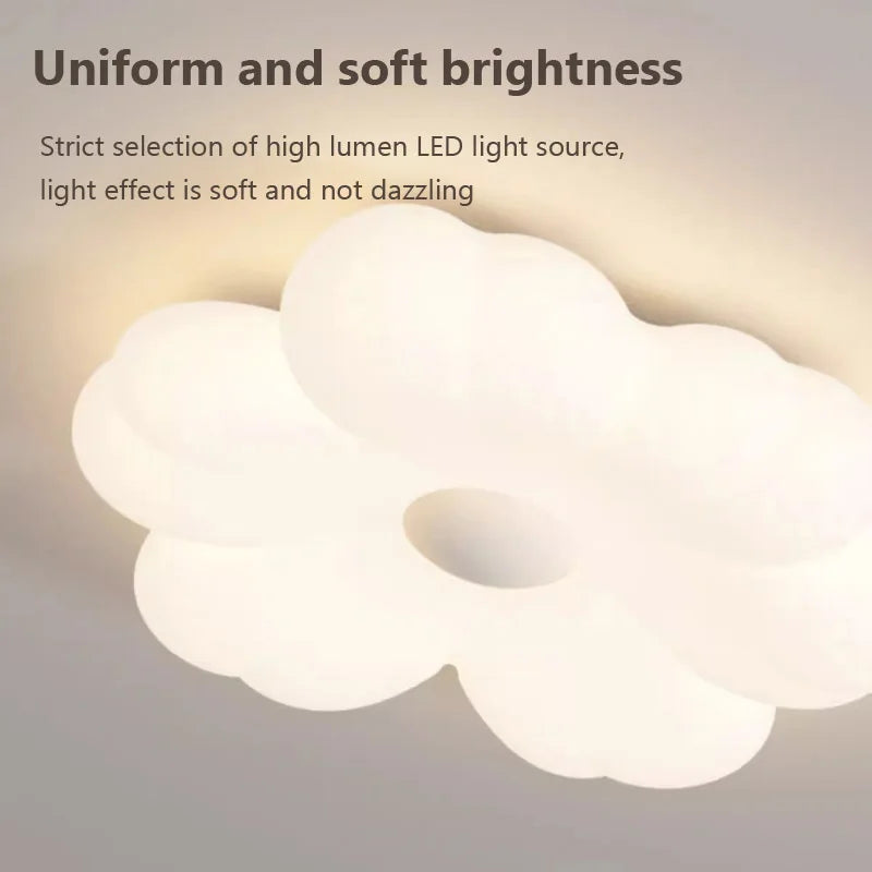 plafonnier moderne led forme de fleur pour décoration intérieure intelligente - vue 7 sur 8