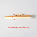 applique murale led en bois massif style nordique pour lecture