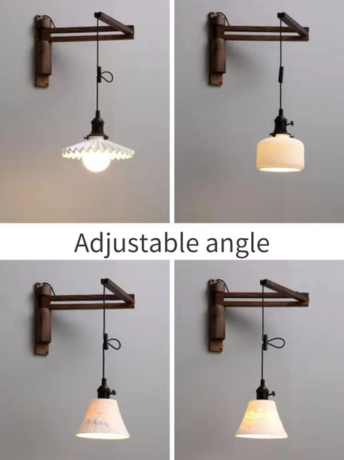 Elegante ausziehbare Wandleuchte aus Kupfer für verschiedene Räume - vue 3 sur 23